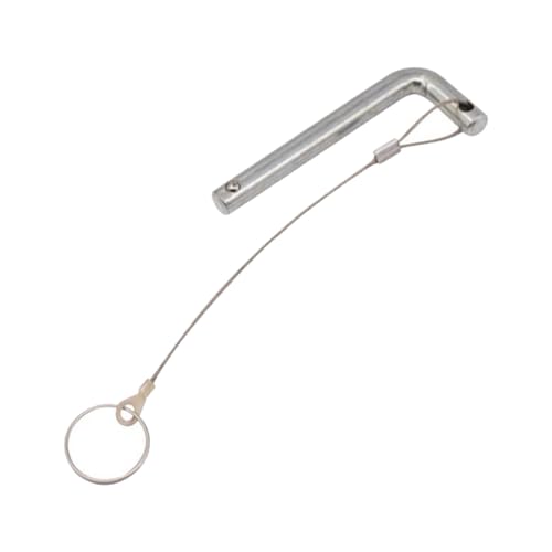 Weight Stack Pin with Pull Rope Portable Heavy Duty L Shaped Handle Weight Loading Pin for Fitness Device Accessories - size: 10mmx80mm