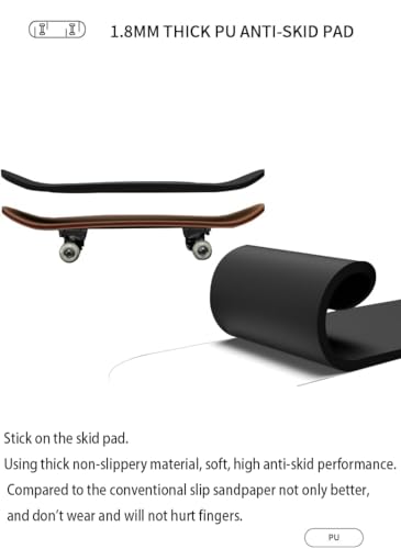 Wooden, pro Fingerboard 29mm Mini handboard、Premium Fingerboard Ideal for Dexterity maneuvers (Scrawl) - color: Scrawl