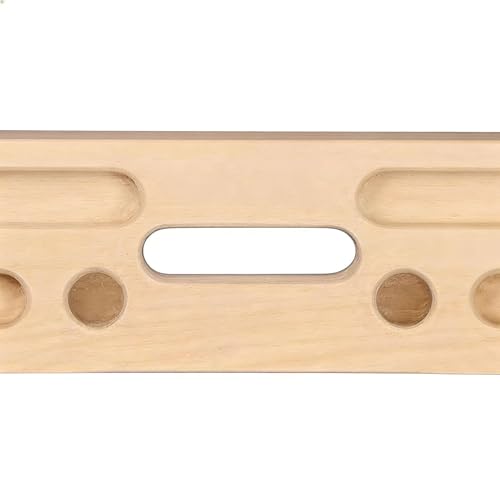 Climbing Fingerboard Heavy Duty Wooden Trainer | Rock Climbing Pull Up Bar Grip Trainer for Climbers Beginner Men Women Home Gym Indoor Fitness Workout