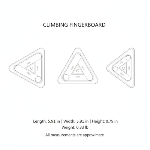 Portable PP Plastic Fingerboard for Hand Exercise, Compact 5.9 x 5.9 Inch Travel Trainer (1 Piece)