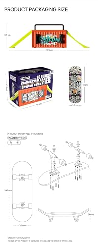 Lently Wood Fingerboards+Truck Set, 100mmL*30mm Mini Fingerboards and Multifunctional deformable Container (Cat) - color: Cat