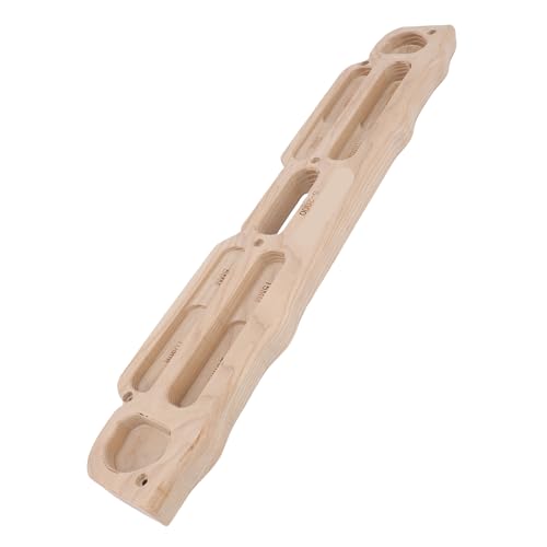 CHICIRIS Rock Climbing Hangboard, Solid Wood Fingerboard with Mounting Kit for Home Gym Doorway Training Pull Up Strength Bouldering