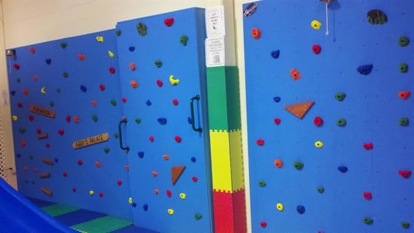 Atomik Climbing Holds Educational Sloper in Blue