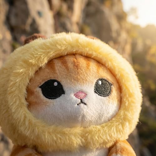 Cat Rock Climbing Chalk Bag, Fun Plush Animal Chalk Pouch with Drawstring, Adjustable Waist Belt for Indoor Outdoor Bouldering Sport Climbing - style: Large Bee Cat