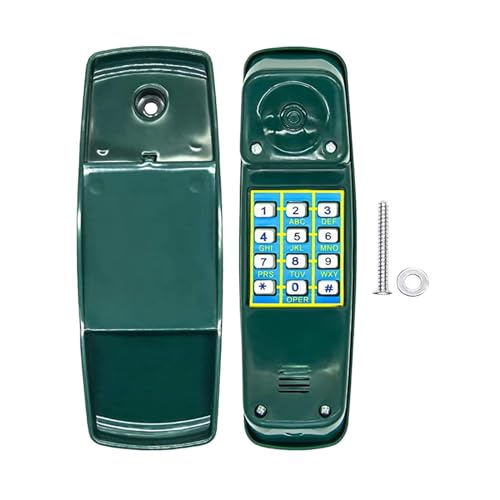 Childrens Playhouse Toy Telephone Outdoor Equipment Pretend Playground Pirate Wheel Game for Educational Gift Children, Green