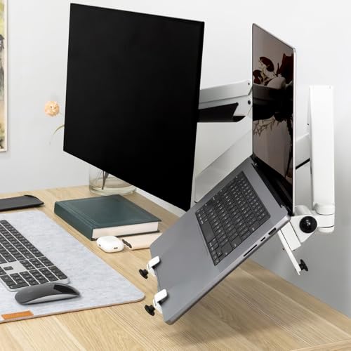 Desky Universal Laptop Mount - Adjustable VESA-Compatible Holder - Black - color: Black