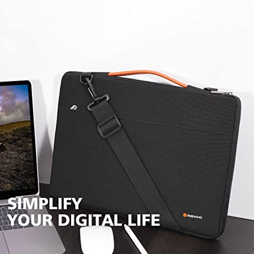 NIDOO 15.6" Laptop Sleeve case Notebook Shoulder Bag Handbag for 15.6 inch Lenovo ThinkPad T15 Gen 2 / L15 Gen 4/16" Legion Pro 7i Gen 10 Intel/ 16" HP Envy Laptop 17t-cw000/ Dell G16 Gaming, Black - color: Black - Shoulder, size: 15.6 inch
