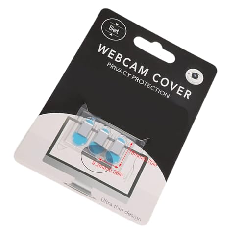 3 Discreet Webcam Privacy | 0.7mm Tool-Less Adhesive Cover Smartphones, Tablets, Laptops | Anti-Peeping Design Camera Privacy Cover Protector Suitable for Laptops Tablets Phones Tool - color: C
