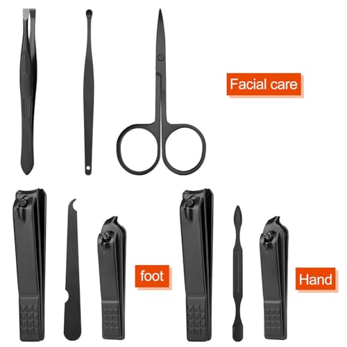 Compact Nail Clipper Travel Kit – Durable Stainless Steel Nail Clippers Set with Storage Case