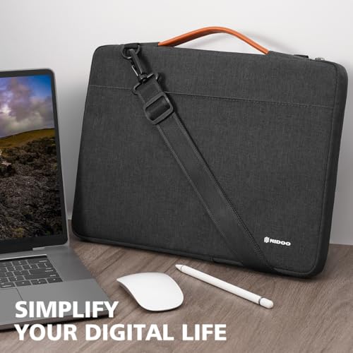 NIDOO 16 inch Laptop Sleeve Carrying Case Computer Cover for 16" MacBook Pro M4 M3/ 15" Yoga Slim 7i/ 16" ThinkBook 16 Gen 8 / ThinkPad E16 L16 T16 Z16 16p/ 16" Dell Pro 16 Plus/16.3" XPS 16/ Acer HP - color: Dark Gray - Shoulder, size: 16 inch
