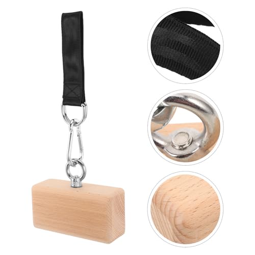 FOMIYES Wooden Grip Block Trainer for Climbing Training Equipment, Ergonomic Wood Finger Force Trainer with Adjustable Resistance, Versatile Hand Strengthening Device for Home Gym