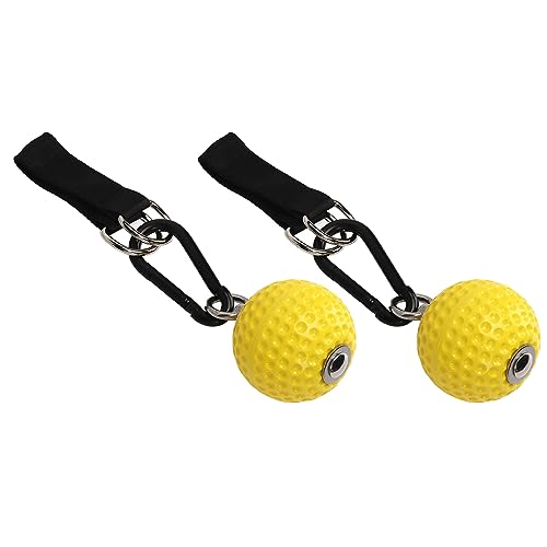 1Pair Climbing Training Grip Balls, Install Pull Up Grips with Staps, Slip PU Material, for Muscles and Hand Strength Training, Indoor and Outdoor Horizontal Bar Use