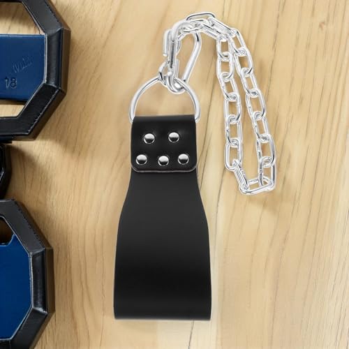 BESPORTBLE Weighted Pull-up Belt with Metal Chain Muscle Training Waist Belt for Weightlifting and Dip Exercises for Men and Women