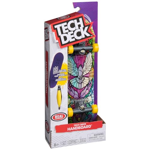TECH DECK Real Skateboards Handboard, Authentic Mini Skateboard | 9x Larger than a Fingerboard, Hands Only, Authentic Graphics, Die-Cast Trucks, Skateboard Gifts for Kids & Collectors Ages 6+ - style: Real Skateboards