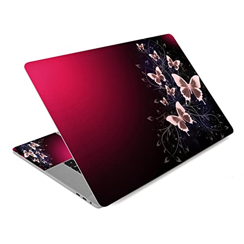 Laptop Skin Sticker Decal,12" 13" 13.3" 14" 15" 15.4" 15.6 inch Laptop Skin Sticker Cover Art Decal Protector Notebook PC (Butterflies) - color: Butterflies