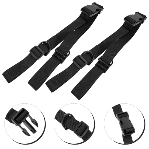 2pcs Thickened Nylon Bundle Straps with Buckle Adjustable Securing Webbing Rope for Tent, Backpack, Yoga Mat, Heavy Duty Fixed Tie Down Utility Straps