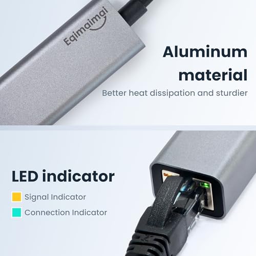 USB A Ethernet Adapter 2 Pack,2Pcs USB A to Ethernet Gigabit Network Adapter Compatible with Windows, MacOS, Linux, and More USB A to RJ45 with 1000MBPS (2*USBA to RJ45) - style: 2*USBA TO RJ45