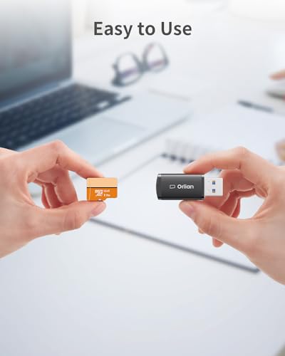Orlian USB 3.0 Micro SD Card Reader, 5Gbps Speed SD Card Adapter, Menory Card Reader Compatible with Windows, MAC MacBook Pro/Air, Android and More, Black - size: 1 Pack