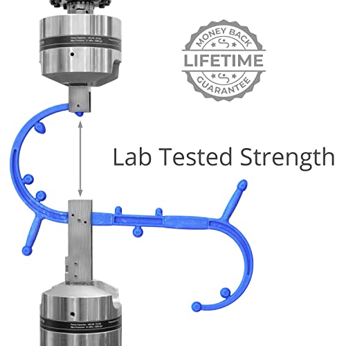 Body Back Buddy Elite FSA Eligible Trigger Point Massage Tool, Neck and Back Massager Handheld, Manual Self Massager, Massage Cane, Muscle Knot Remover with Instructions, 2-Pack Bundle (Blue) - color: Blue, size: Elite Bundle