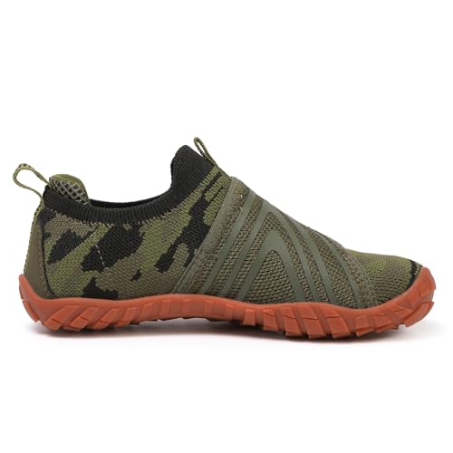 KUBUA Versatile Kids Water Shoes Boys Girls Quick Dry Swim Aqua Socks | Wide Toe Box, Lightweight, Barefoot-Style, Breathable, Beach, Pool, Kayak, Water Parks, Hiking, Toddler, Little Kid, Big Kid - color: Green, size: 9 Toddler