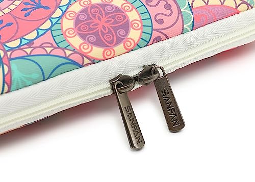 360° Protective Laptop Sleeve Case Bag with 2 Pockets,Handle and Luggage Strap for iPad 12.9 inch,MacBook Pro Air 13" and 12.5 inch-13.3 inch Screen Laptop (Bandanna) - color: Bandanna, size: 12.5 inch-13.5 inch
