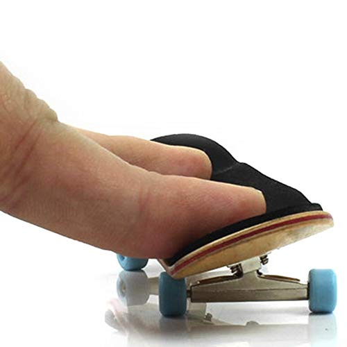 Professional Mini Maple Wooden Fingerboards, 1 Pack(Black) | 1Set Finger Skateboards, 5 Layers Maple Panel Mini Skateboards for Fingers, Fingerboard for Kids Brithday Gift - color: Black