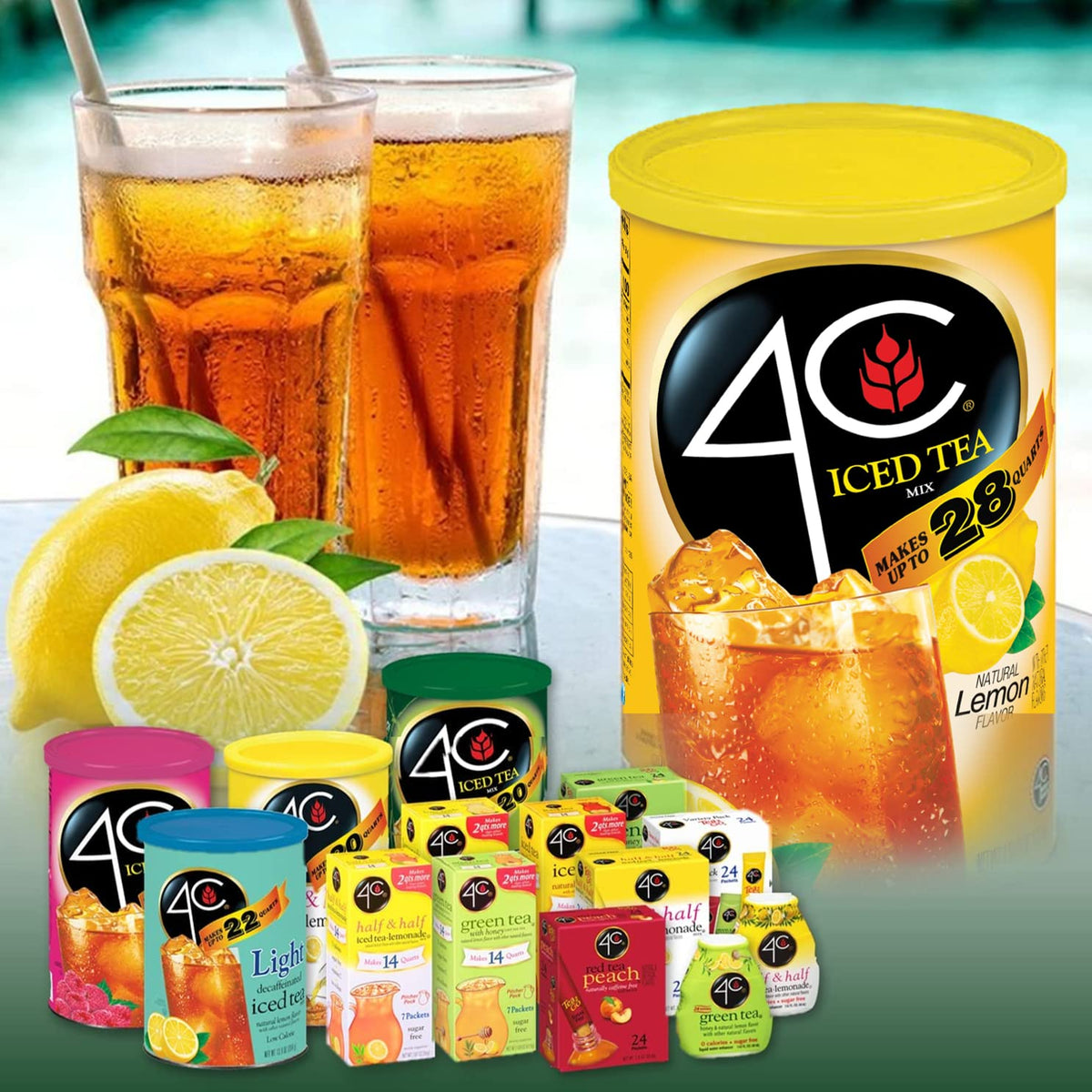 4C Half & Half Powder Drink Mix Packets – Sugar-Free On-The-Go Flavor Enhancers