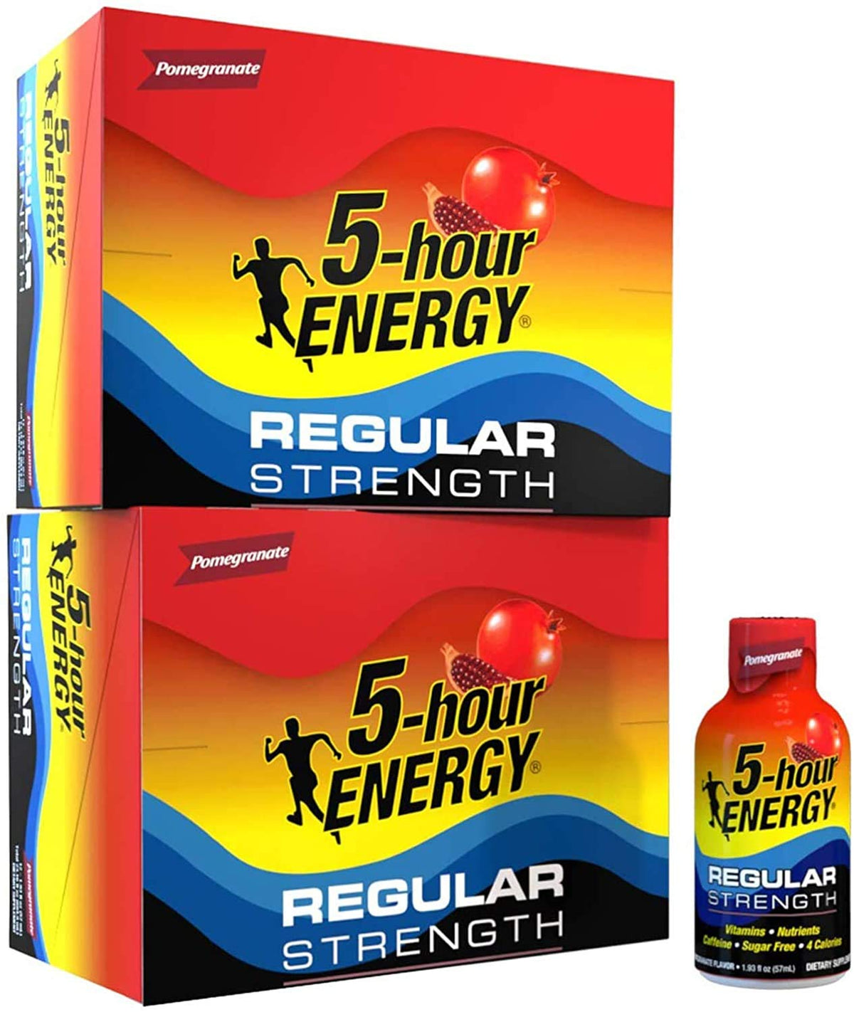 5-hour ENERGY Shot Pomegranate – Regular Strength, 1.93 oz, 24 Count