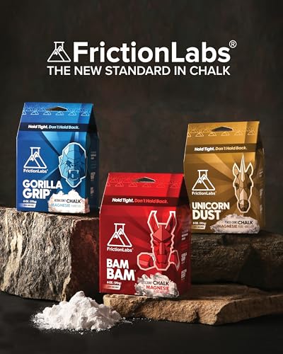 Friction Labs Chalk Refills - Premium Moisture-Absorbing Gym Chalk Blocks | Forr Rock Climbing, Weight Lifting, Gymnastics, & Bowling, Mess Free Gym Chalk, 5 Individual 0.85oz Block Chalk Discs