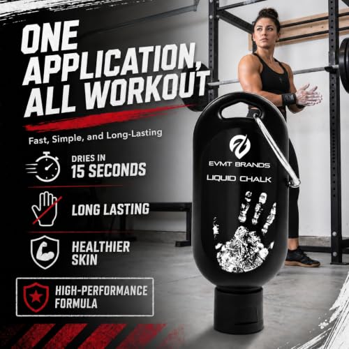 Liquid Chalk, Mess Free Gym Chalk for Weightlifting, Gymnastics, Rock Climbing, Dancing. Sweat Resistant and Long Lasting for Stronger Grip. - color: A1-8pk Cl