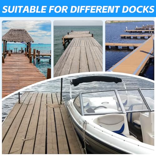 5 Pack Dock Edging Side Gard 10 Feet Dock Guard Straight Angle Dock Protector Rub Rail with Heavy Wall Sections for Greater Protection – Commercial Grade Double Molded Material (Black) - color: 10 Feet Black, style: Straight angle 5pack