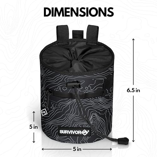 SURVIVOR Chalk Bag + 150ML Liquid Chalk Bundle