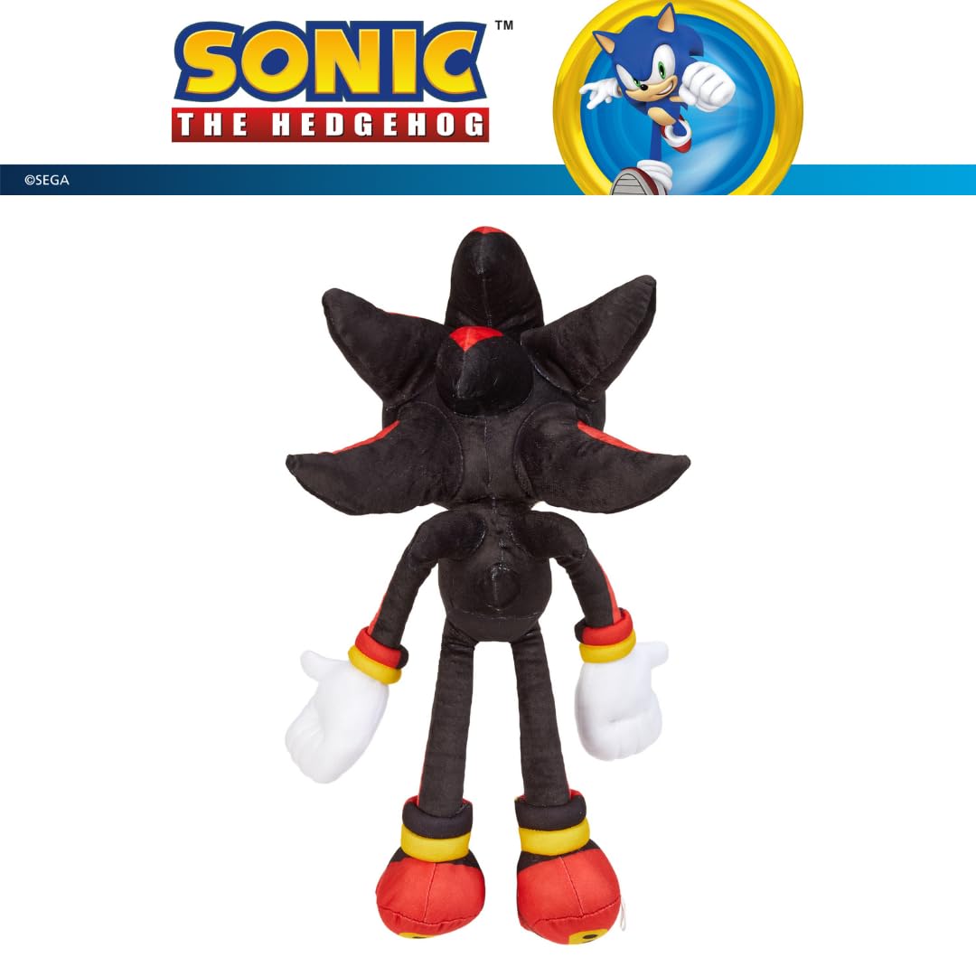 Sonic Shadow The Hedgehog Anime Kids Bedding Super Soft Plush Cuddle Pillow Buddy, One Size, (Officially Licensed Product)