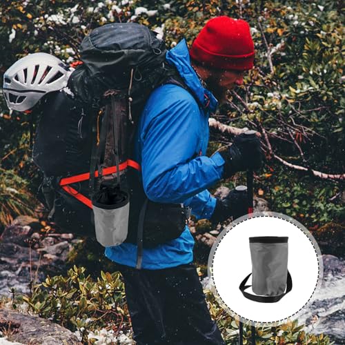 VOSAREA Outdoor Climbing Chalk Bag Scratch-Resistant Oxford Fabric for Anti-Slip Powder Storage and Fleece Material for Bouldering for Mountaineering and Rock Climbing Enthusiasts