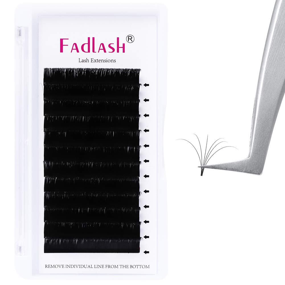 Easy Fan Volume Lashes 10Mm Cc Curl Lash Extensions Self Fanning Eyelash Extensions Russian Blooming Lash Extension Supplies(0.0