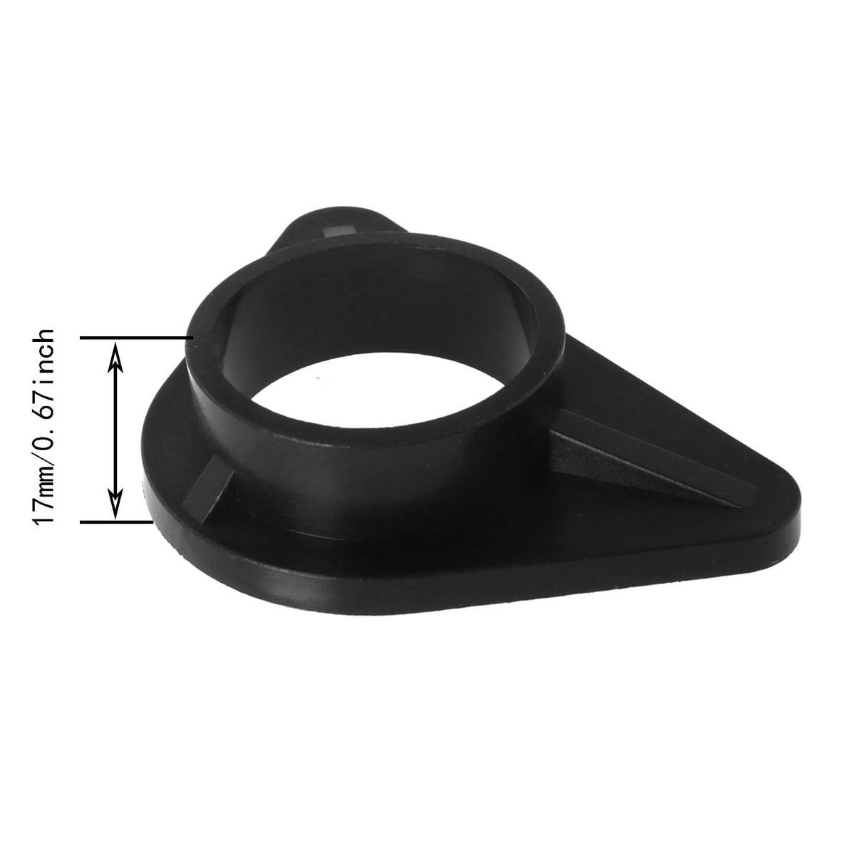 Maxmoral 4PCS Kitchen Faucet Reinforcement Bracket PP Triangular Stable Structure 36mm Inner Diameter Accessory for Sink Faucet Base Black