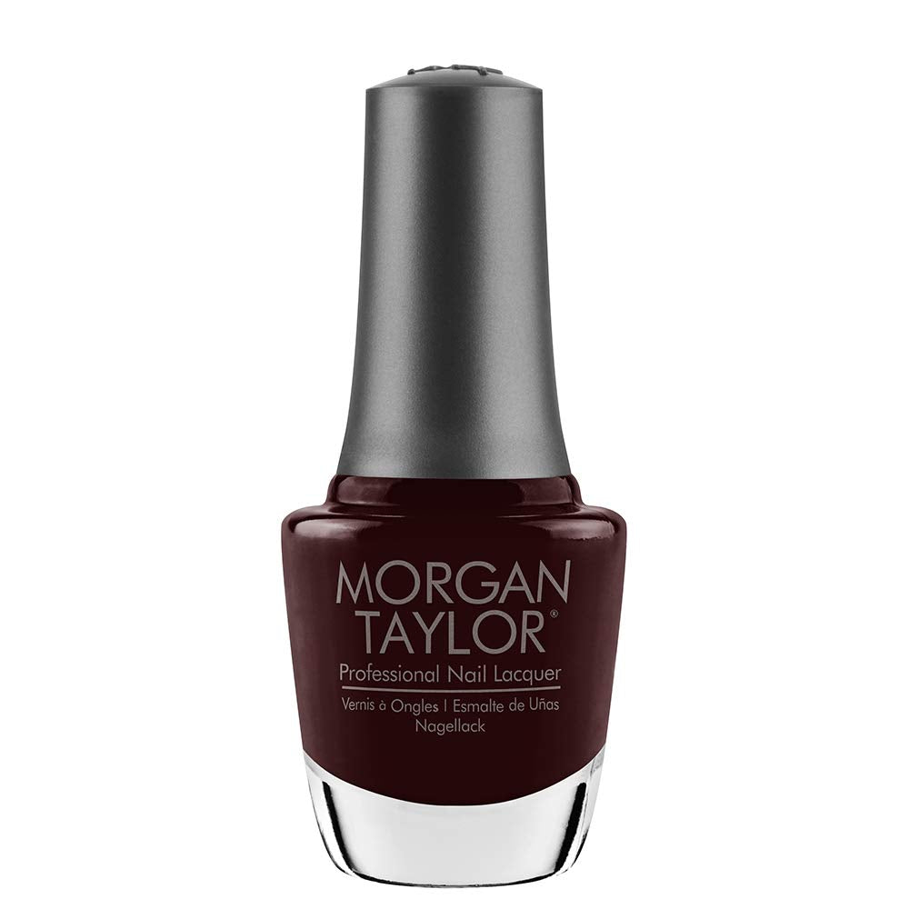 Morgan Taylor Nail Polish (Black Cherry Berry) Dark Red Nail Polish, Finger Nail Polish, Long Lasting Nail Polish, Dark Red Nail