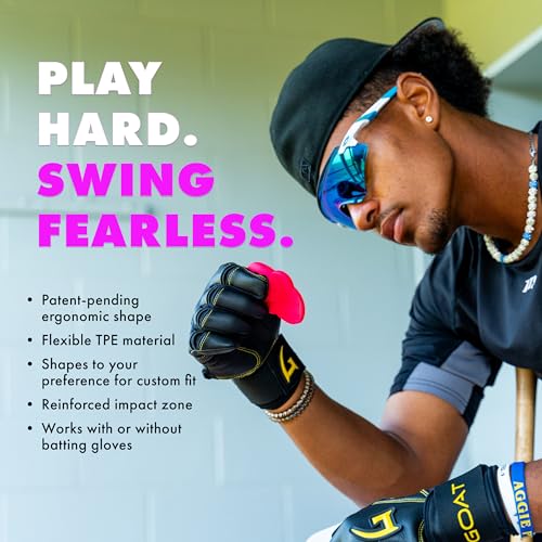 Baseball Thumb Guard, Batters Batting Grip, Finger Guard, Accessory, Batting Protection, Reduce Bat Sting, Hitter, Tool, Bat, Hitting Accessory - color: Electric Blue