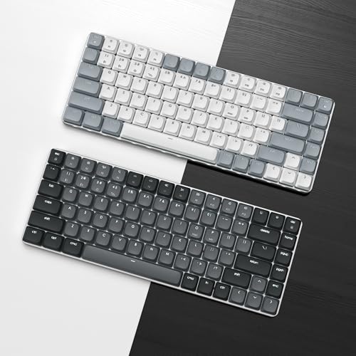 Satechi SM1 75% Mechanical Keyboard, Backlit Bluetooth, Dark Gray/Gray | 84 Keys, Compact Wireless, Gaming, for Mac and Windows - color: Dark Gray/ Gray, size: 84 Keys