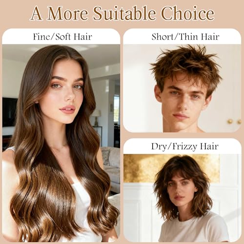 STYLEMATE Boar Bristle Slick Back Hair Brush | Medium/Sof Bristle Hair Brush for Thin & Fine Hair, Smoothing Hairbrush for Women Men Kid, Lightweight Sapele Wooden Handle - size: Medium