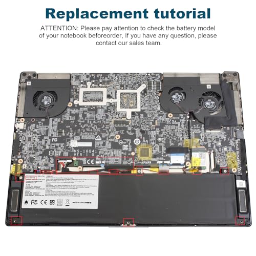BTY-M6L MS-16Q2 MS-16Q3 Laptop Battery Compatible with MSI GS65 GS75 Stealth Thin 8RF 8SE 8SF 8SG 9RE 9SD 9SE 9SF 9SG PS63 PS42 8RB Modern 8RC 8SC P65 Creator 8RD 8RF 8RE 8SF 9SE P75 Creator 9SC 9SE - size: 13.19*3.23*0.28inch BTY-M6L