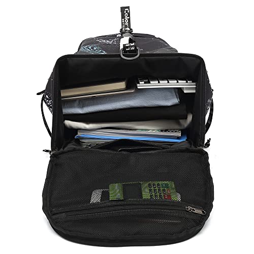 Kalesi Cool Gym Duffle Bag Backpack 4-Way Waterproof with Shoes Compartment for travel Sport Hiking laptop Lightweight - color: Starry Sky
