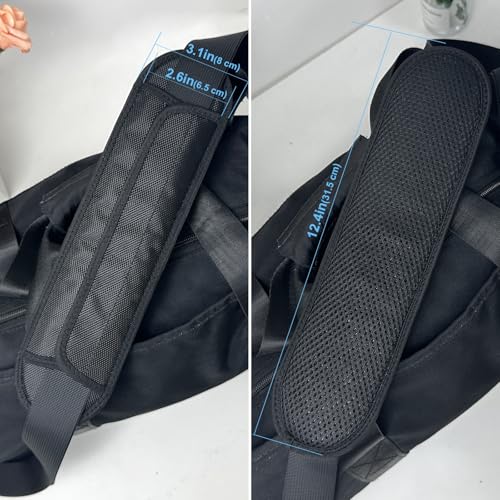 FIEIL 2 Pack Extra Thick Shoulder Strap Pad, Universal Replacement Shoulder Pad, for Shoulder Bags, Guitar Strap, Detachable Shoulder Strap Pad Pads Help Relieve Shoulder Pain(Sandwich Mesh) - size: 2 Pack Sandwich Mesh