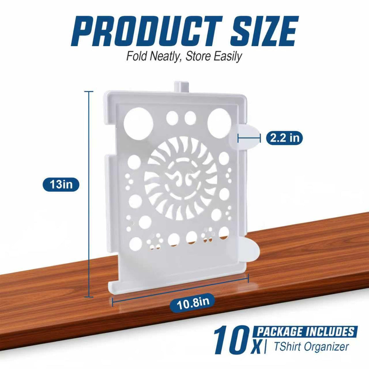 Accenter Clothing Organizer for Closet Storage,Stackable Shelf Dividers