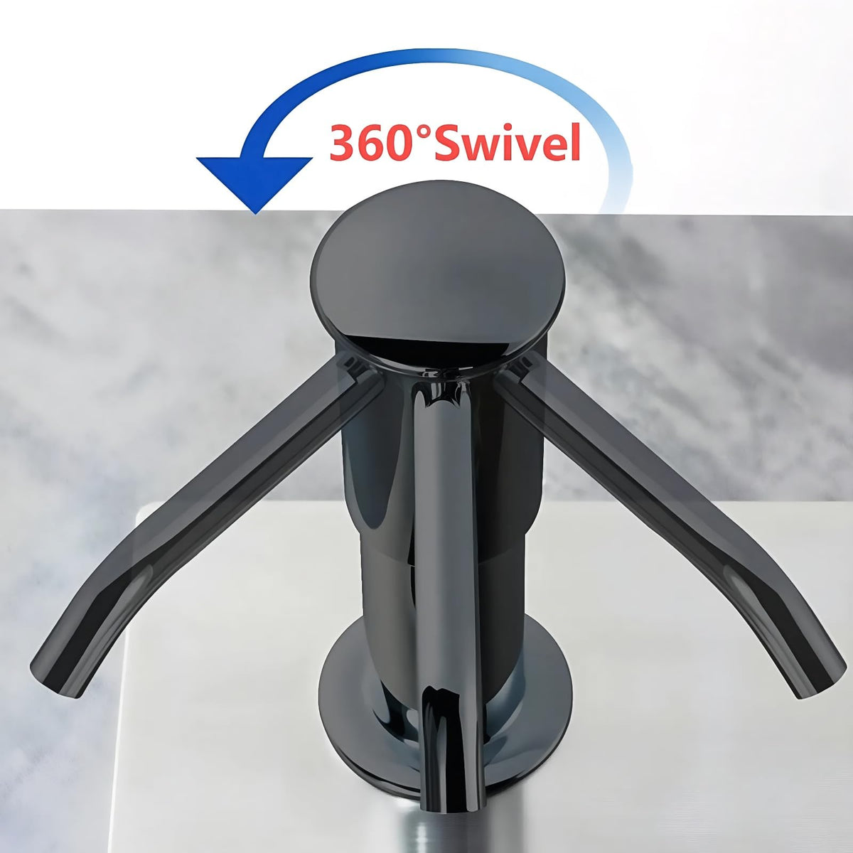 Soap Dispenser for Kitchen Sink,Dish Soap Dispenser,Kitchen Sink Soap Dispenser Pump with 35'' Extension Tube Kit(Black)