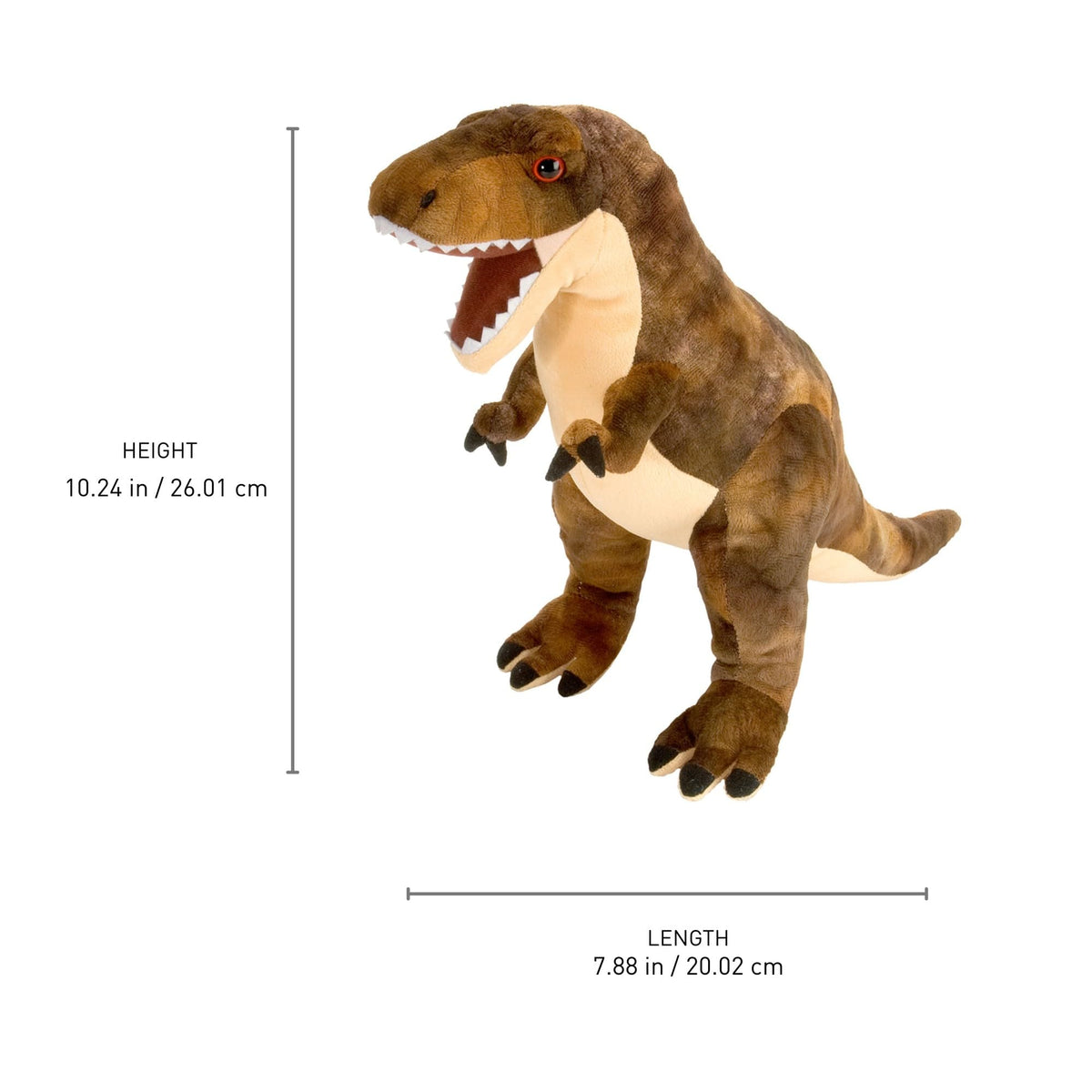 Wild Republic T-Rex Plush, Dinosaur Stuffed Animal, Plush Toy, Gifts For Kids, Dinosauria 10 Inches