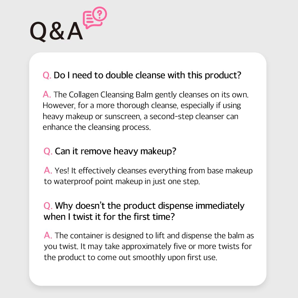 Collagen Cleansing Balm - Twist & Grind Makeup Remover with PDRN, 1.69fl oz