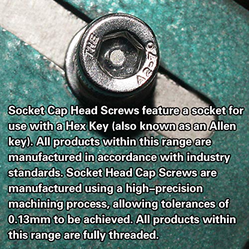 Fullerkreg M6-1.0 x 25MM Socket Head Cap Screws, Allen Socket Drive, Din 912, AISI 304 Stainless Steel (18-8), Full Thread, Bright Finish, Machine Thread, Quantity 20 - size: M6-1.0 x 25MM