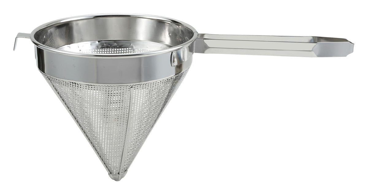 Winco 8" China Cap Stainless Steel Strainer
