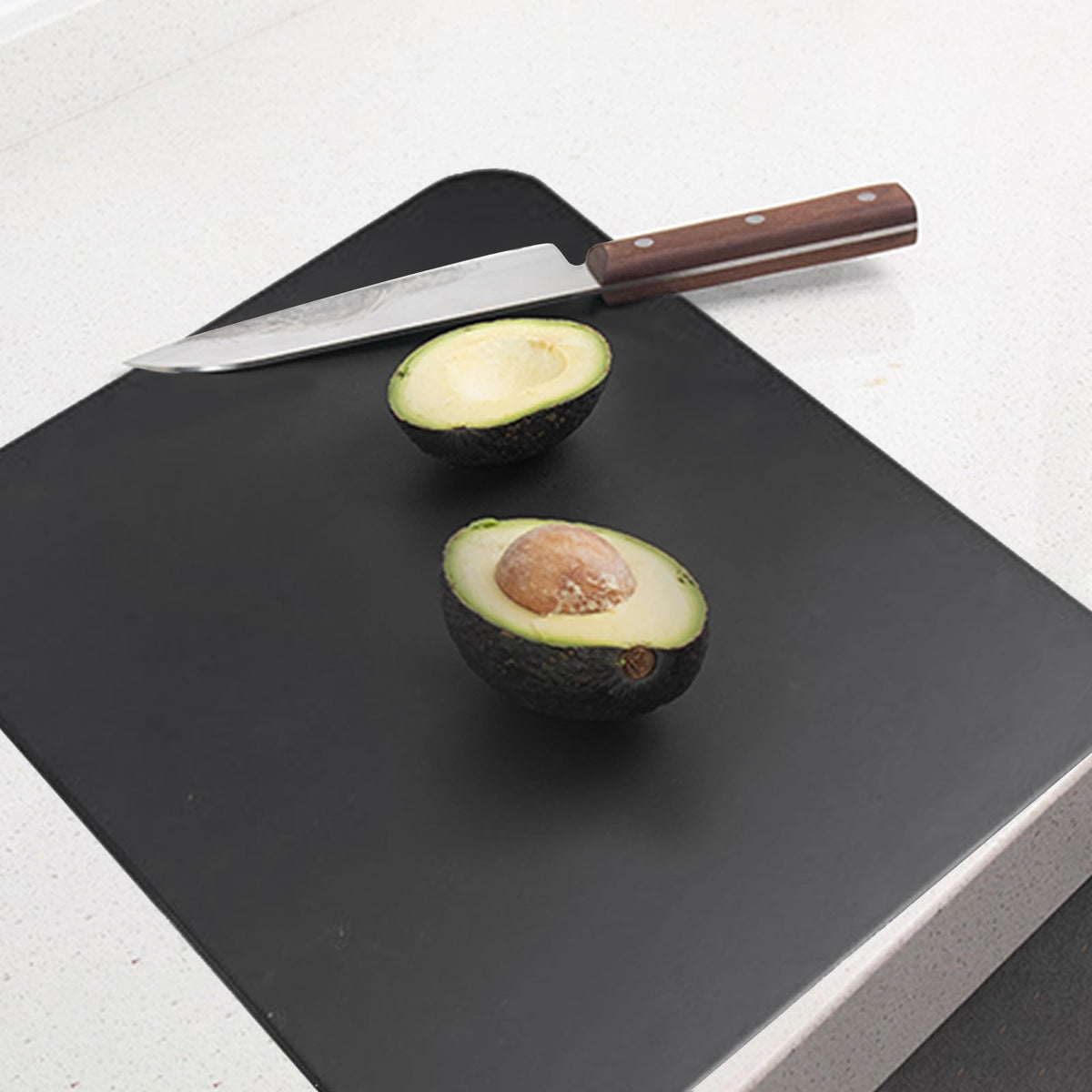 ZVP Thick TPU Cutting Boards for Kitchen, Rubber Flexible Cutting Board Mats, Nonslip Silicone Chopping Mats Foldable BPA Free Knife Friendly Non-Toxic Dishwasher Safe